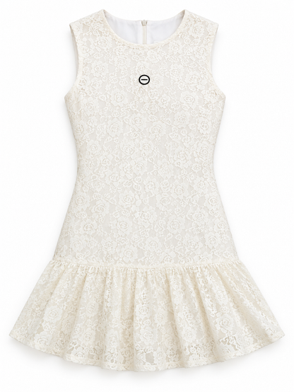 LACE FLARE MINI DRESS