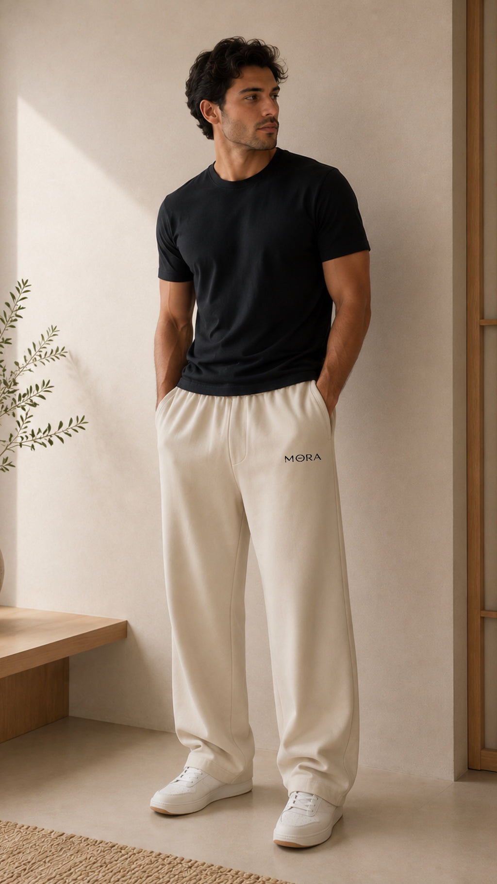 RELAXED ACTIVE WIDE LEG PANTS