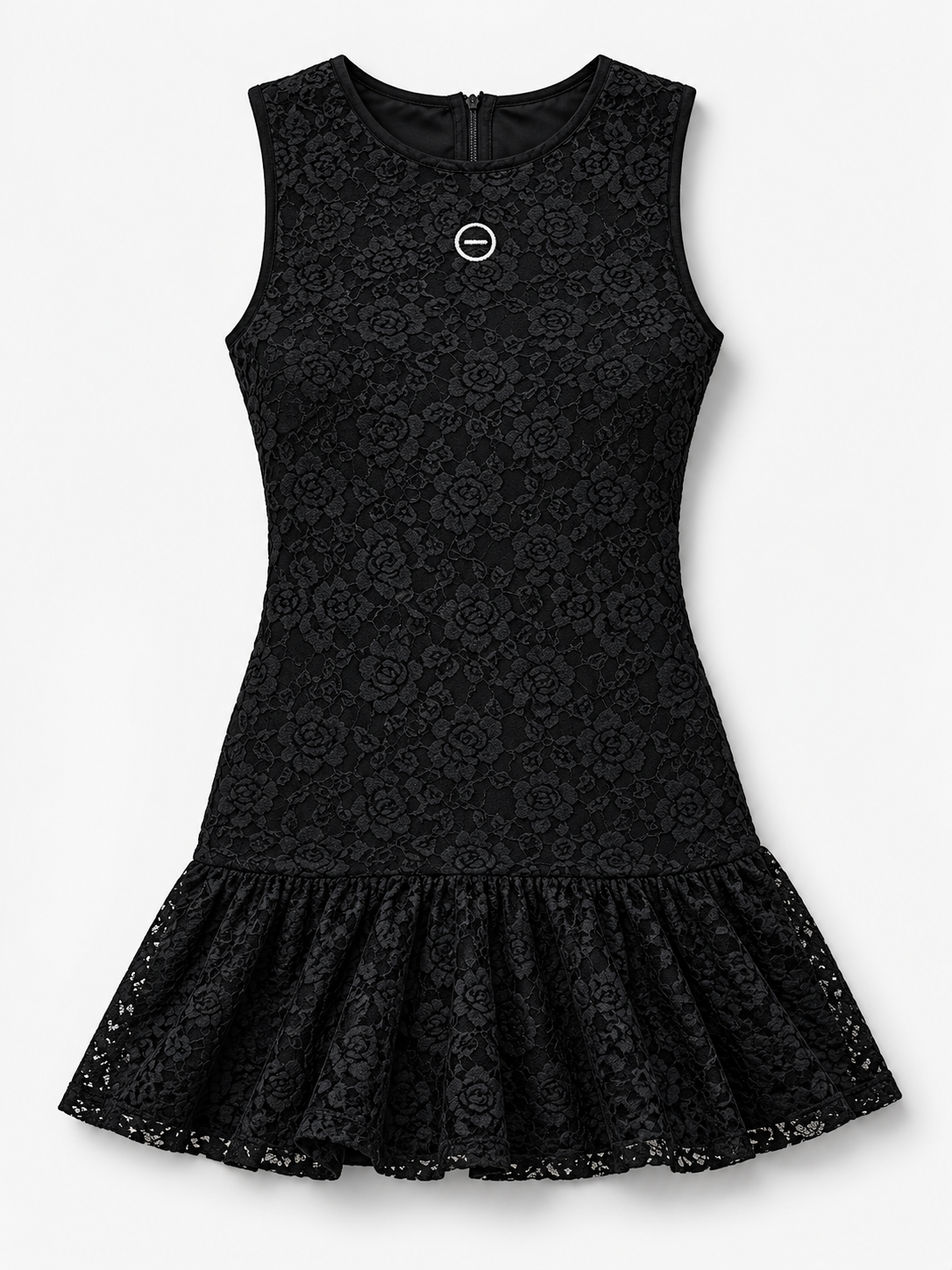 LACE FLARE MINI DRESS