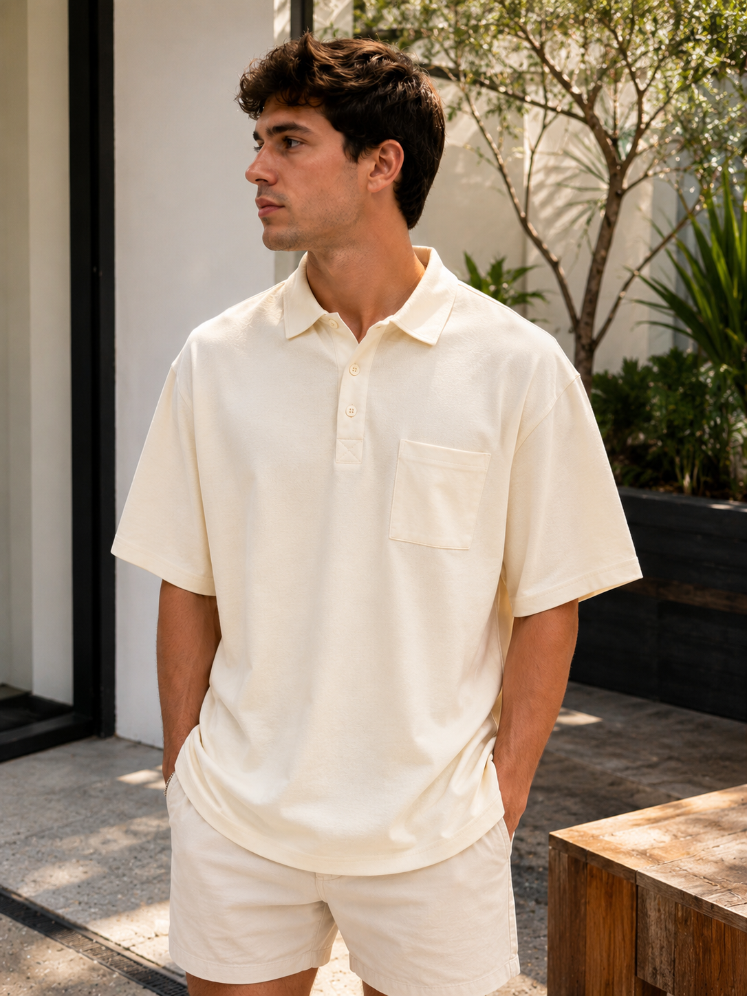 MINIMAL ESSENTIAL POLO TEE